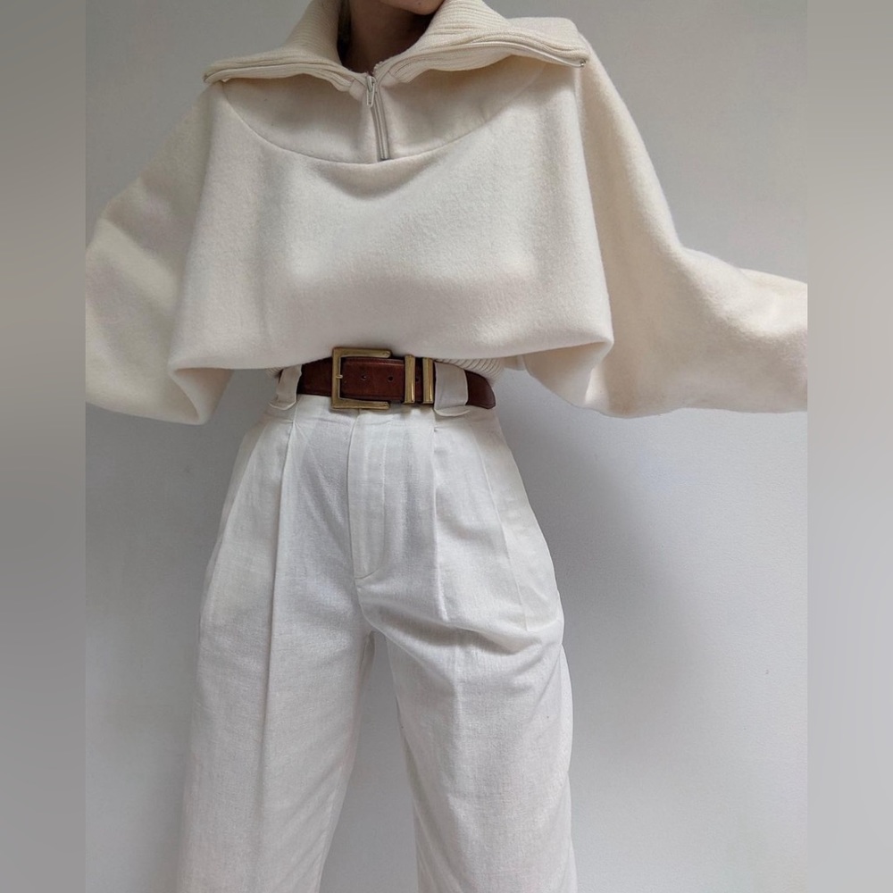Vintage Cloud Batwing Collared Popover